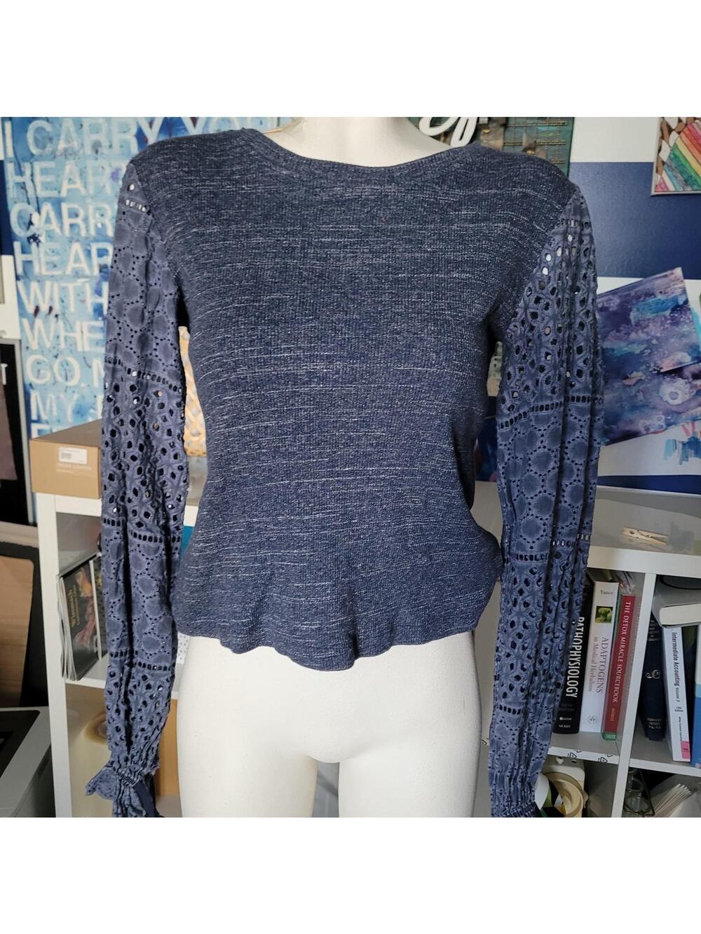 See by chloe eyelet balloon top s